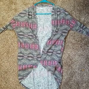 Long short sleeve cardigan. Size small.